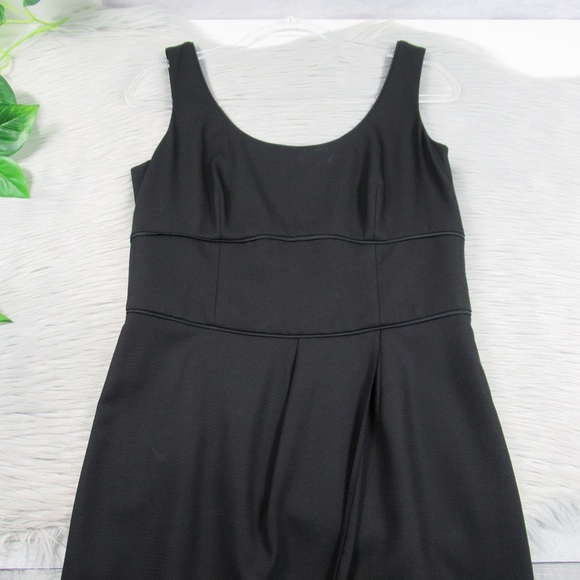 GIORGIO ARMANI Black Wool Crepe Tulip
Draped Sleeveless Sheath Dress Size 42 / 6 - Picture 6 of 14